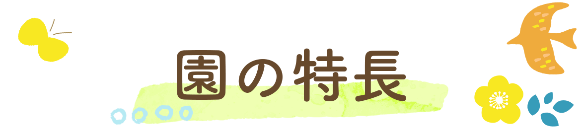 園の特長